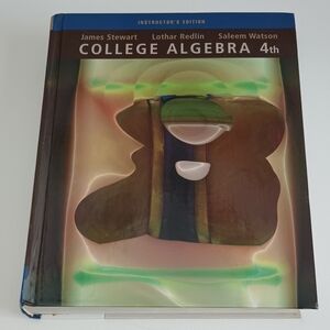 Instructor's Edition College Algebra W/ Answers 4th Edition Thomson Brooks Cole